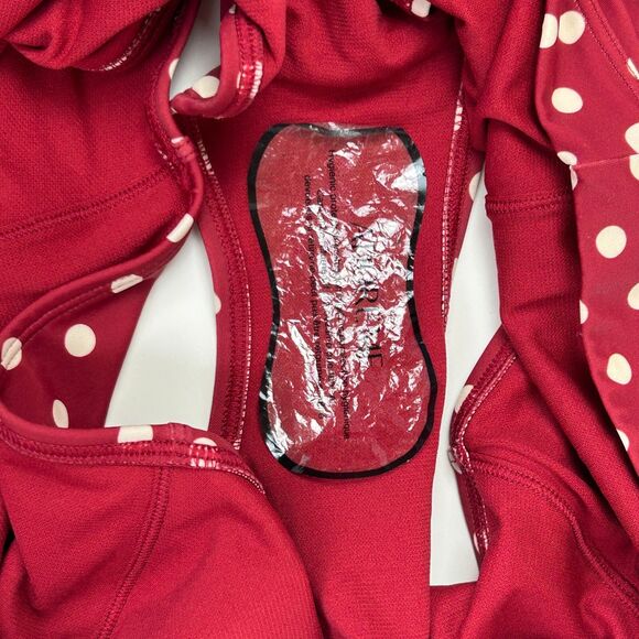 NWT Adore Me Vivien Swimwear High Waist Deep Red Polka Dot Bikini Bottom Plus 4X - Picture 10 of 10